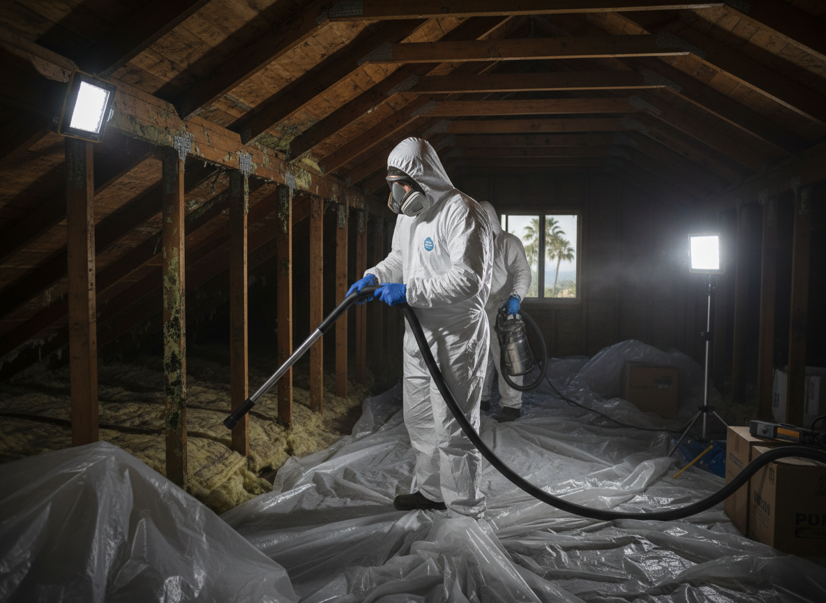 Attic Mold Remediation in Pacific Palisades, CA